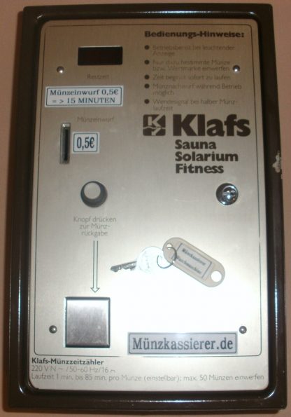 Münzkassierer Münzer Waschmaschine Trockner Solarium